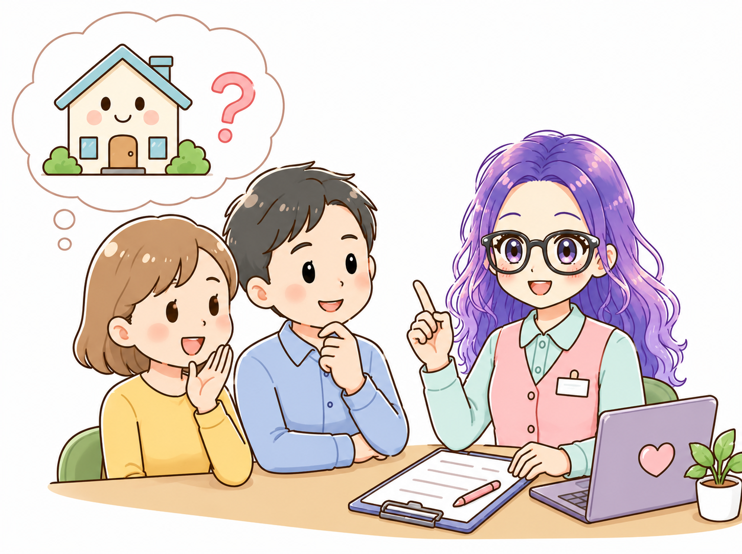 補助金申請の相談を受ける様子