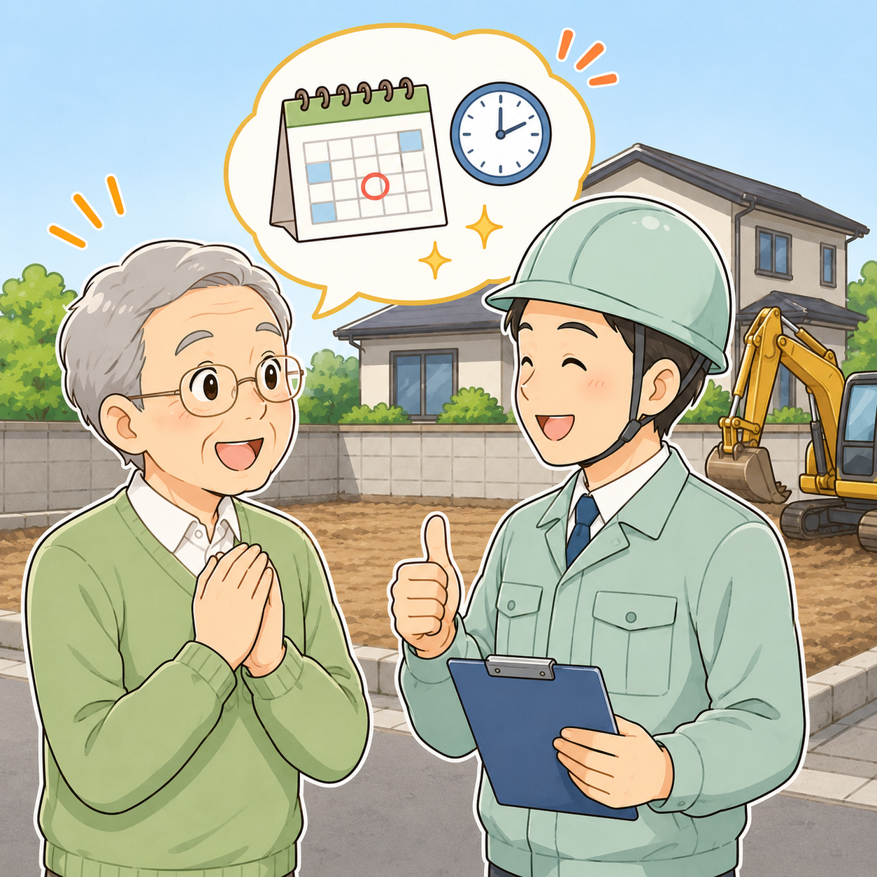 予定より早く完了