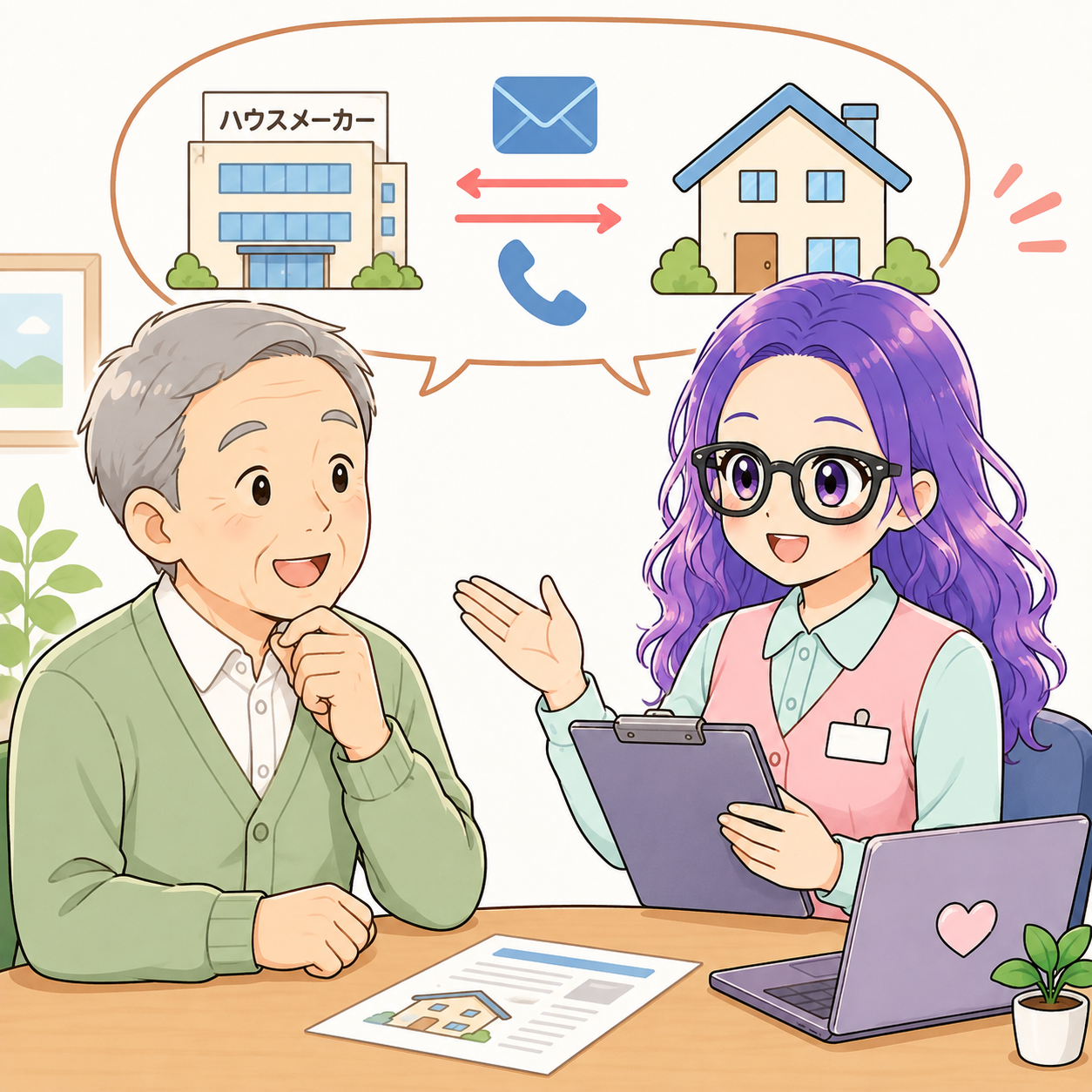 ハウスメーカーとの調整